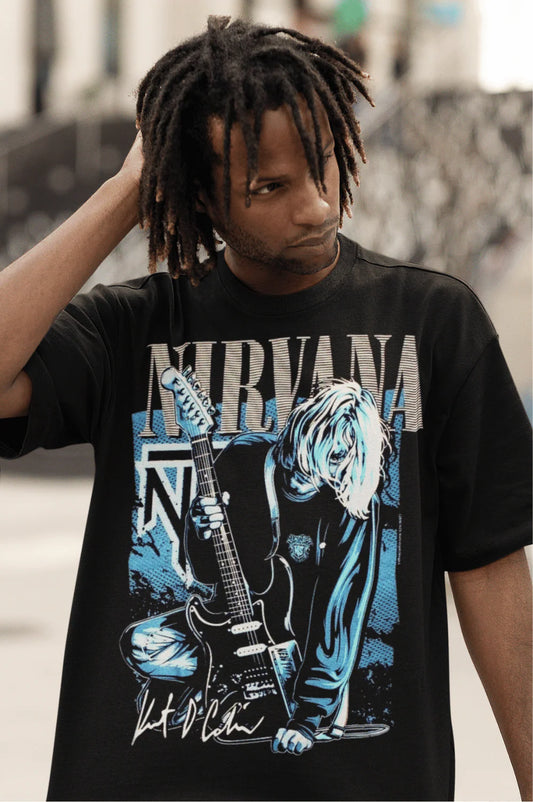 Black printed t-shirt
